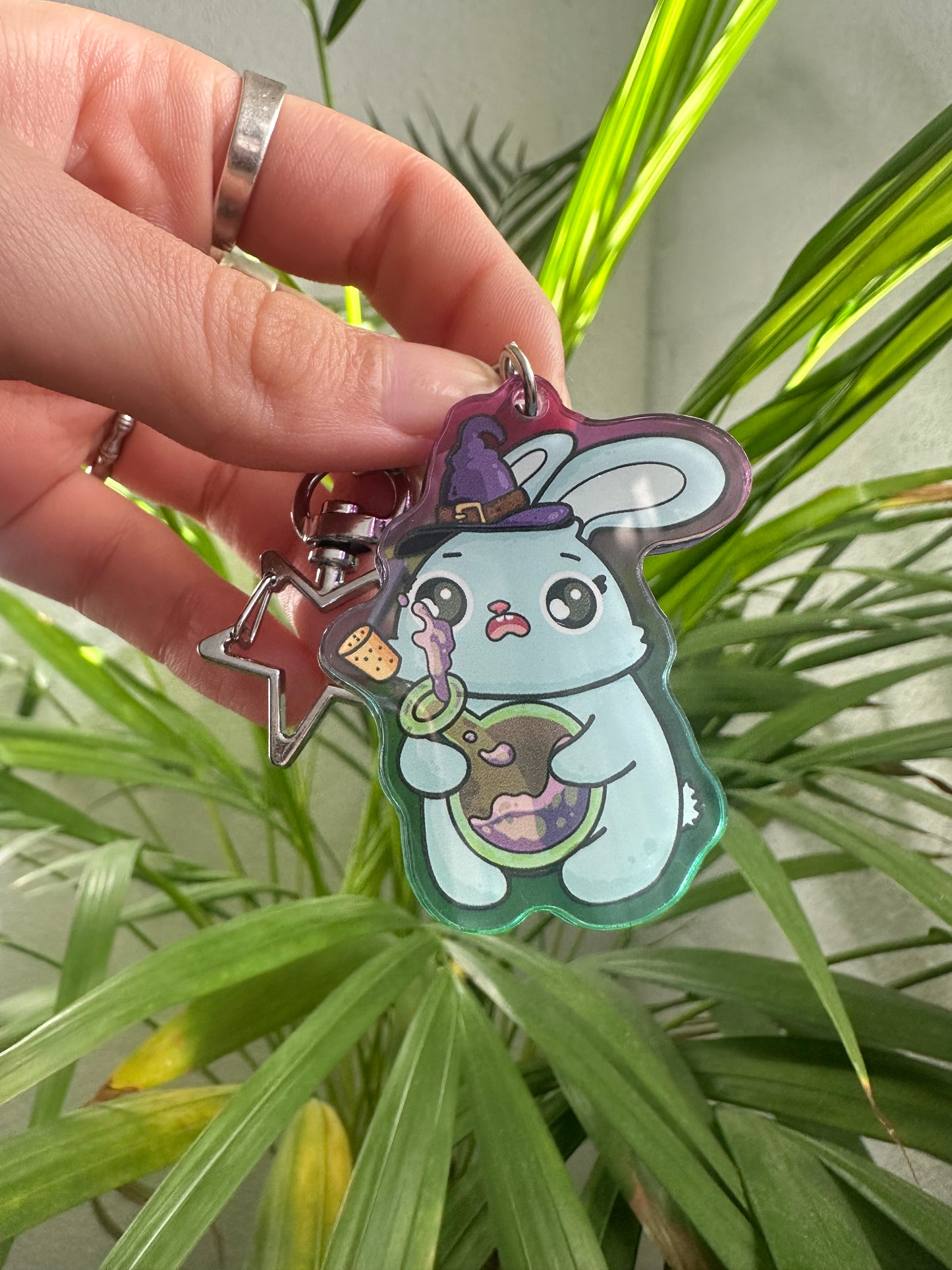 Bunny with Potion Keychain