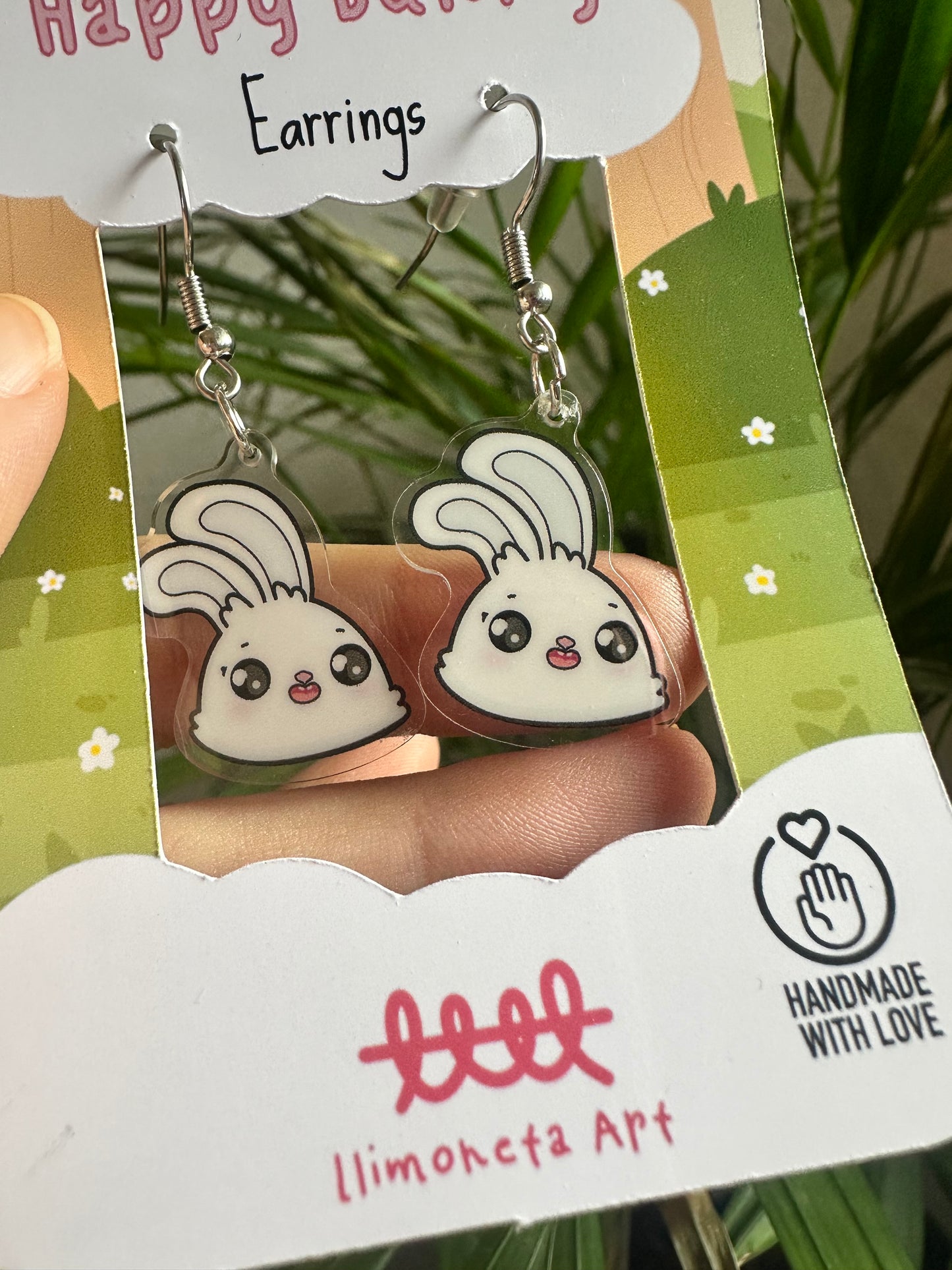 Happy Bunny Earrings