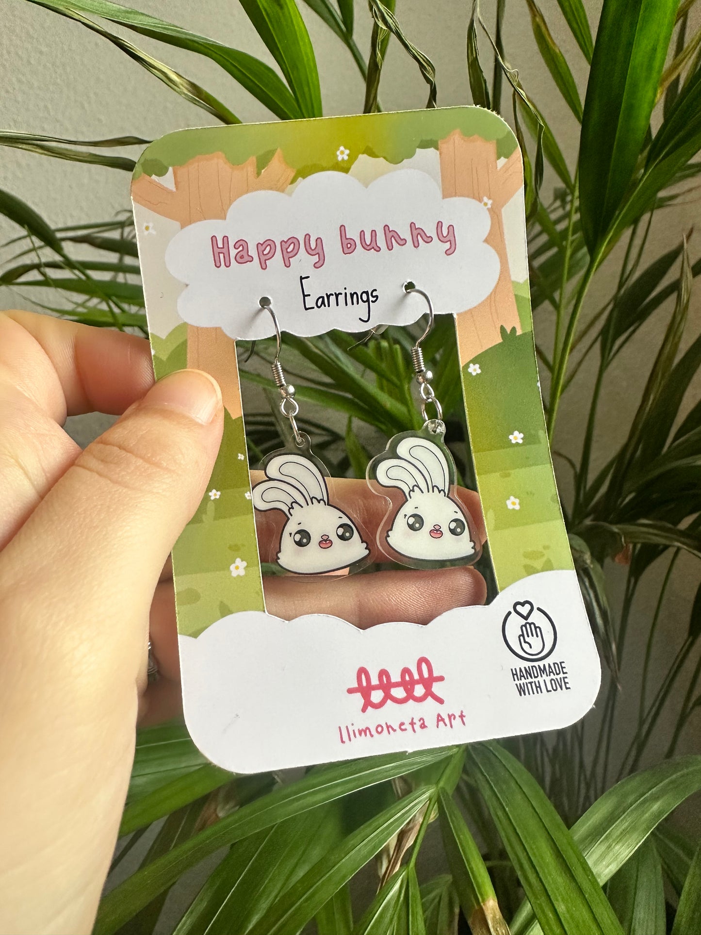 Happy Bunny Earrings