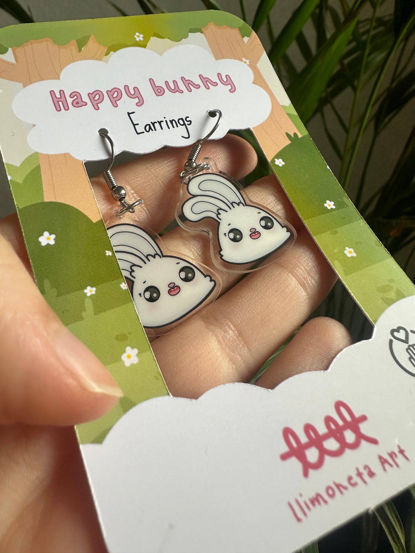 Happy Bunny Earrings