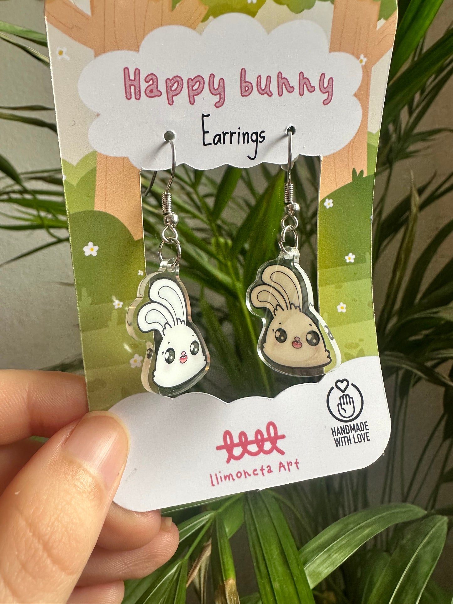 Happy Bunny Earrings