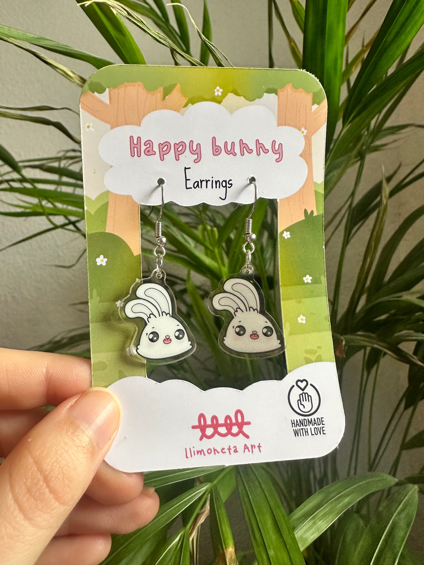Happy Bunny Earrings