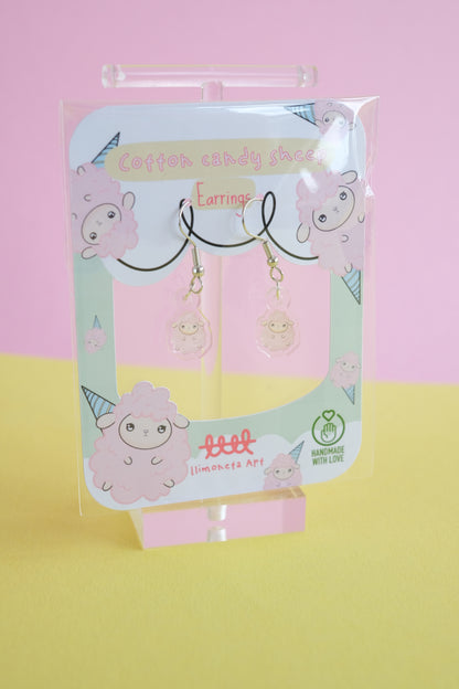 Pink Sheep Earrings