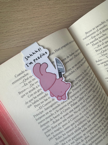 Marque-page magnétique Lapin avec Couteau