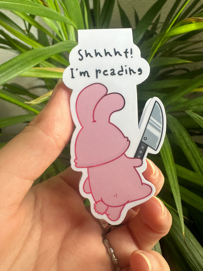 Marque-page magnétique Lapin avec Couteau