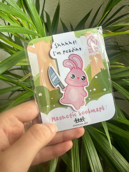 Marque-page magnétique Lapin avec Couteau