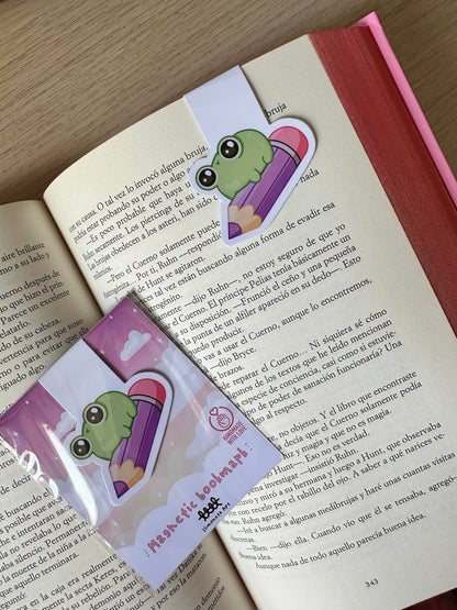 Marque-page magnétique Crayon grenouille