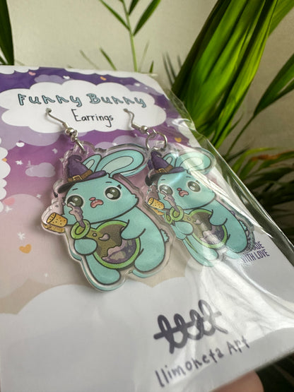 Bunny With Potion Earrings Limited Edition