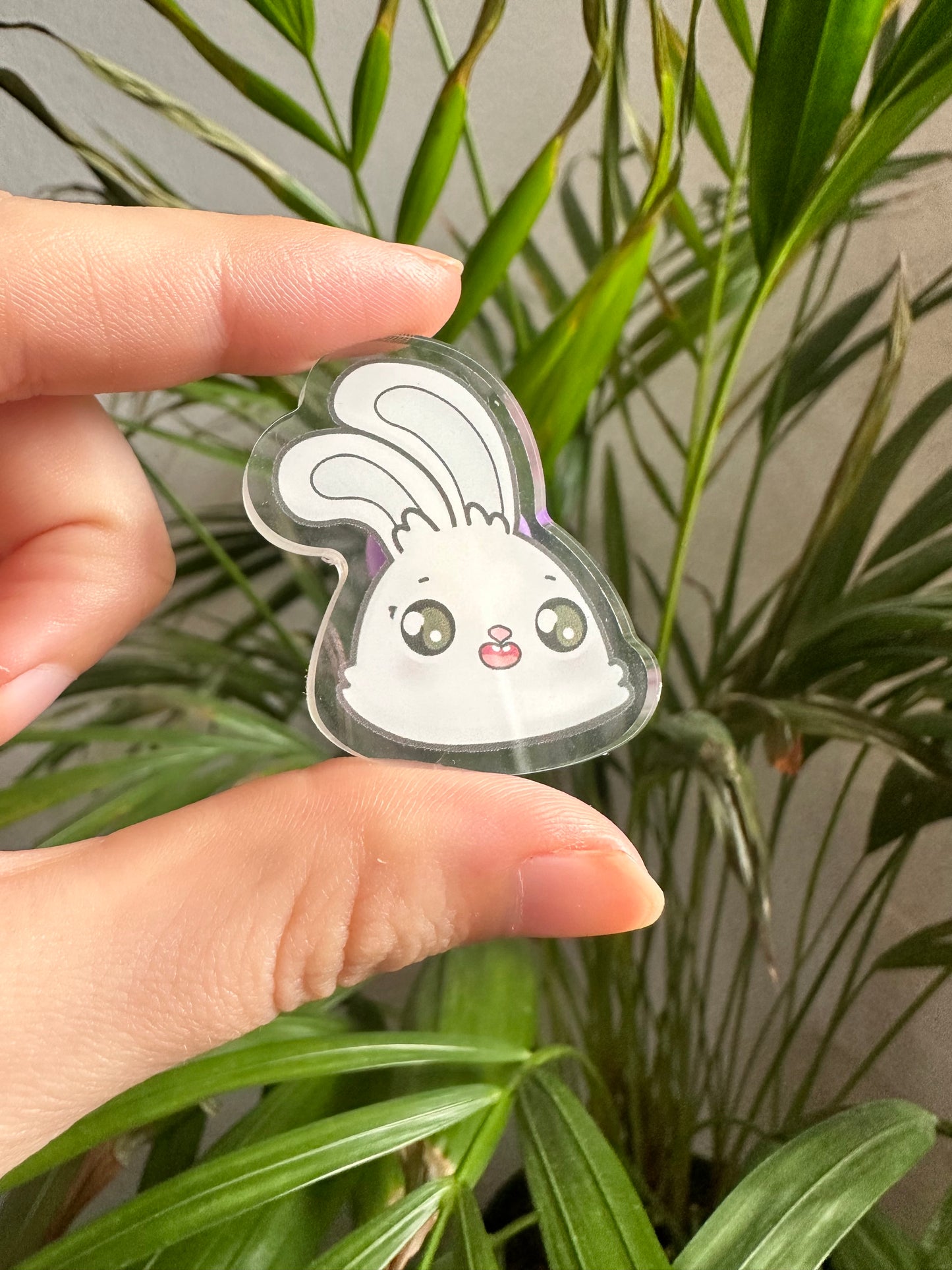 Glücklicher Hasen-Pin