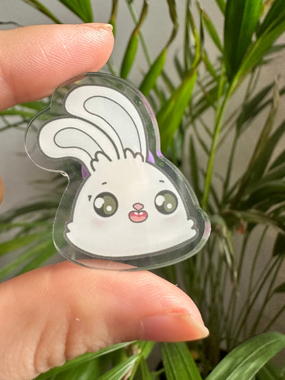 Glücklicher Hasen-Pin