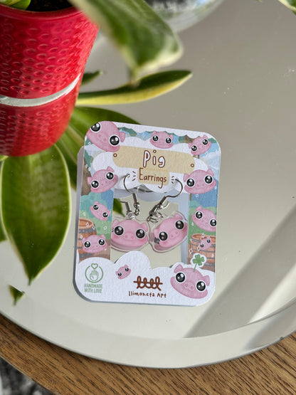 Pig Earrings