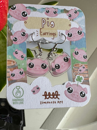 Pig Earrings