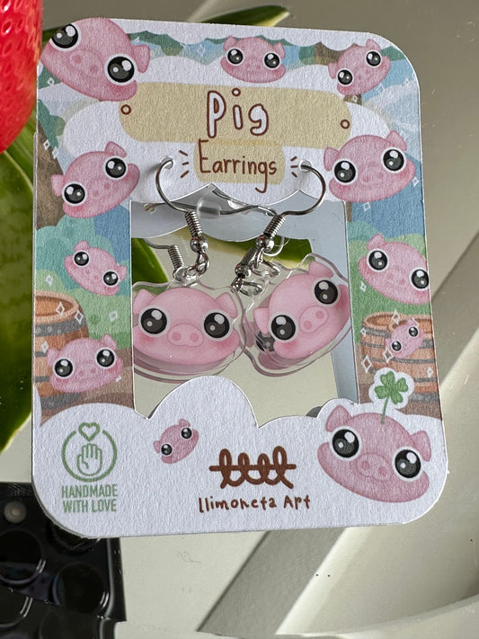Pig Earrings