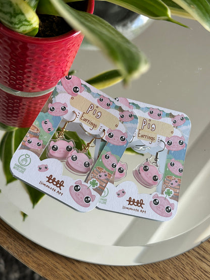 Pig Earrings