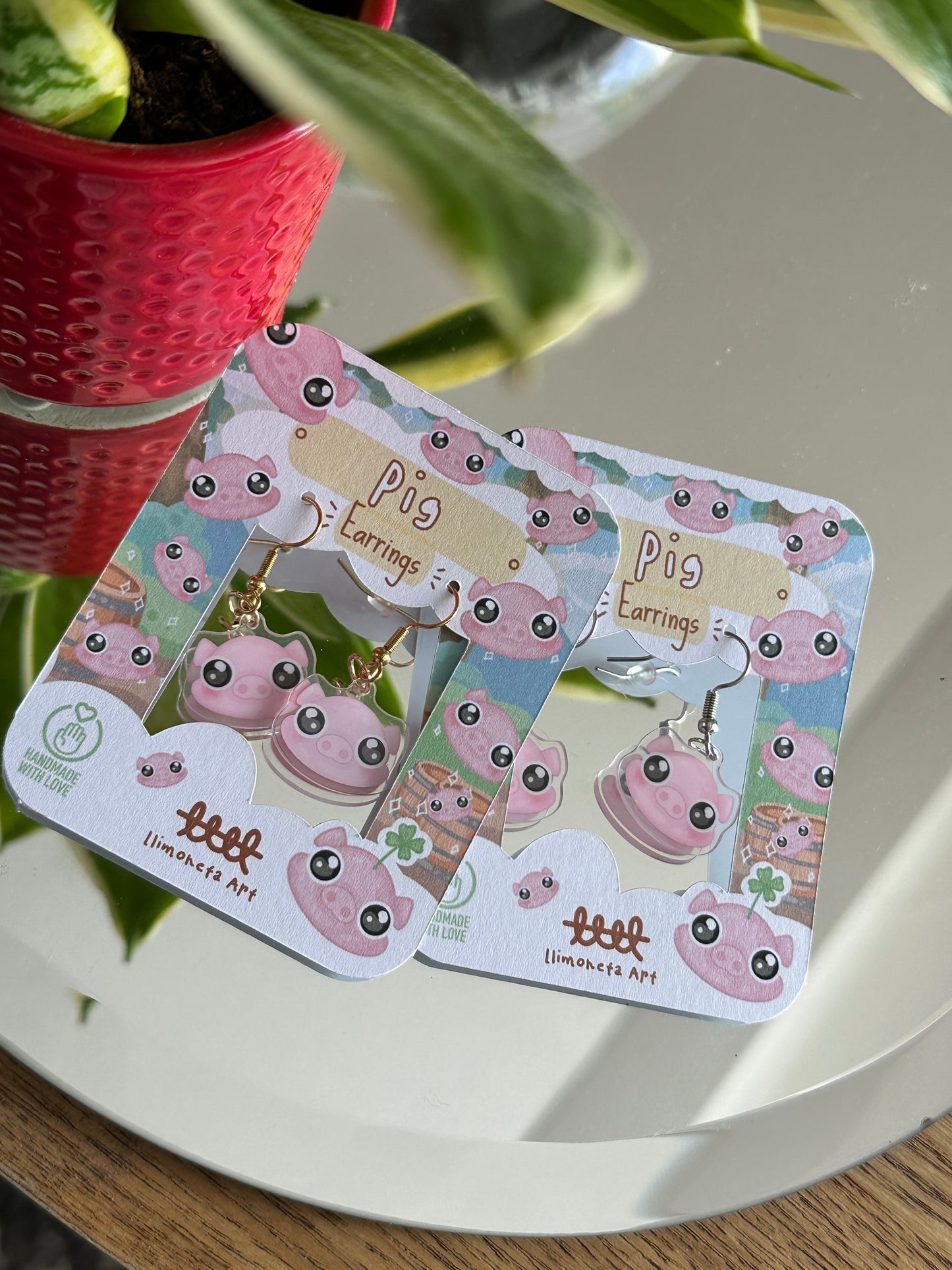 Pig Earrings