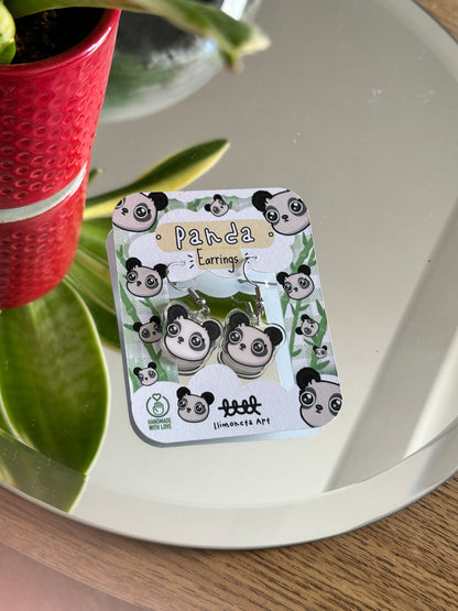 Panda Earrings