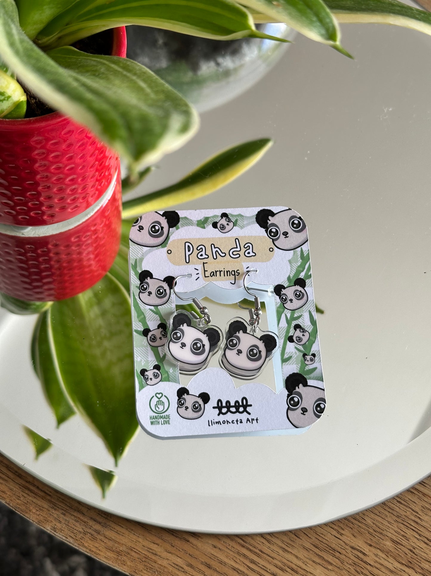 Panda Earrings