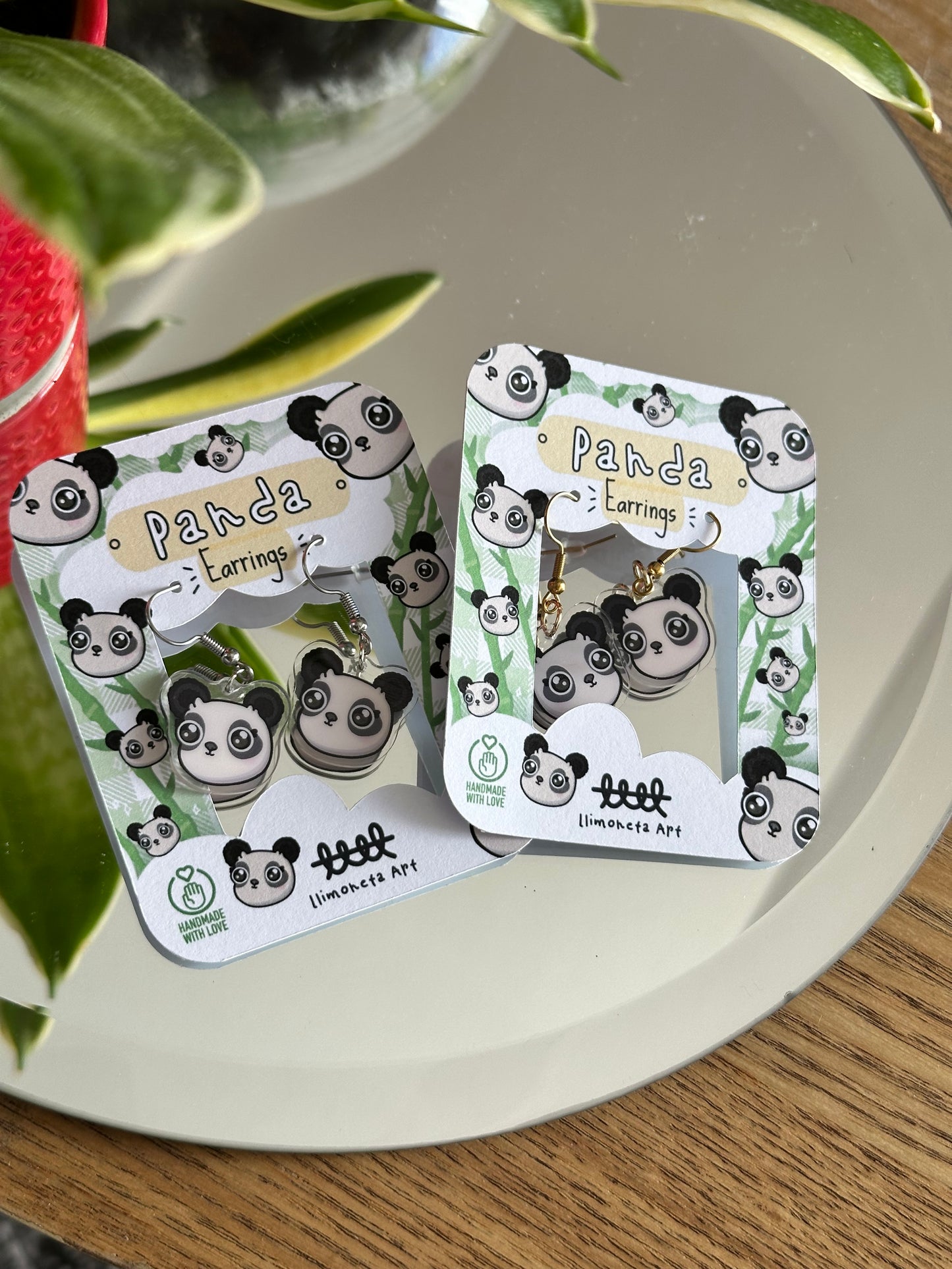 Panda Earrings