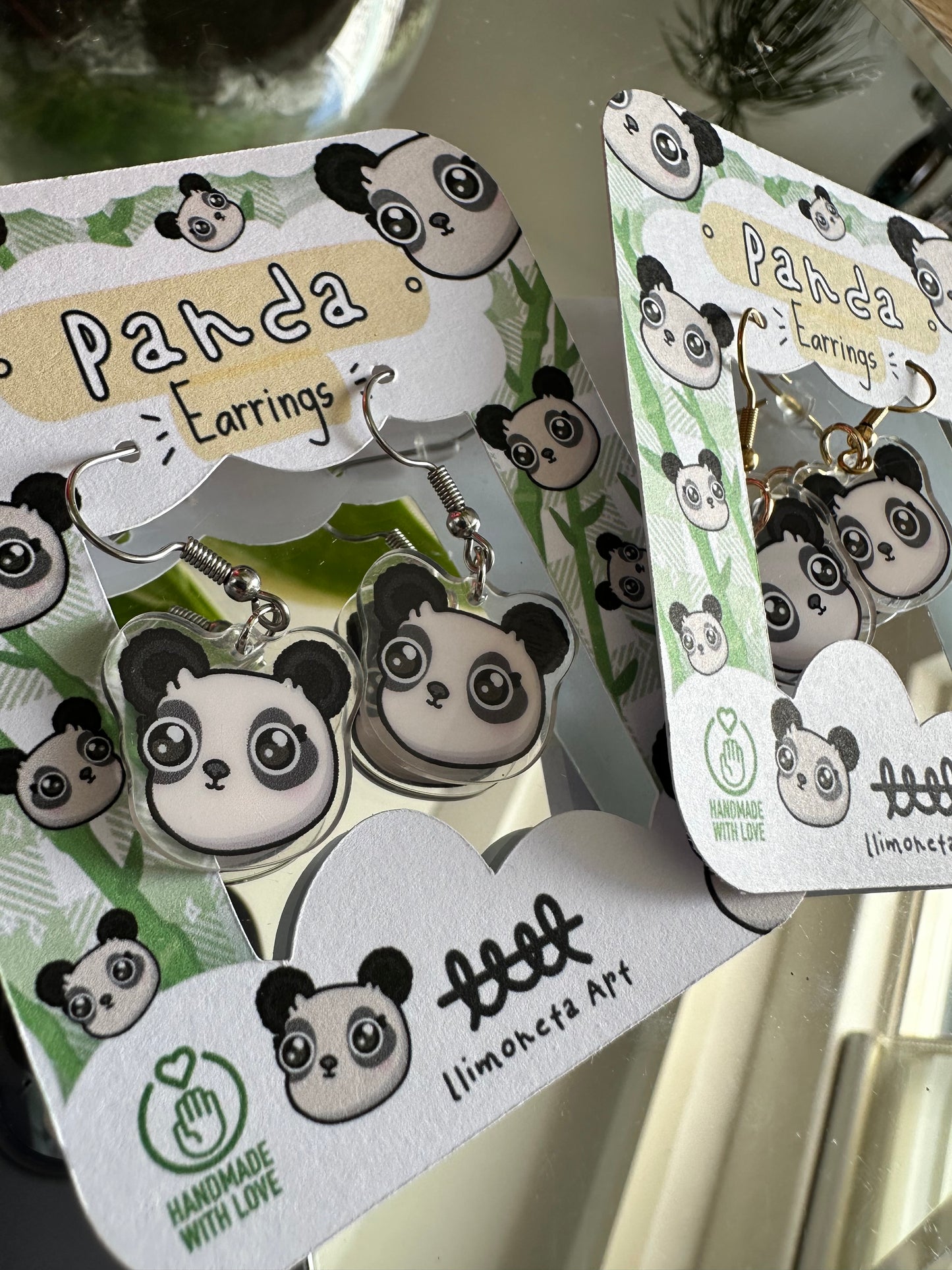 Panda Earrings