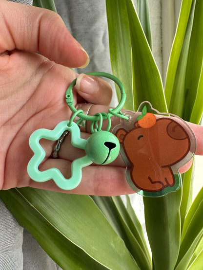 Porte-clés Capybara Orange