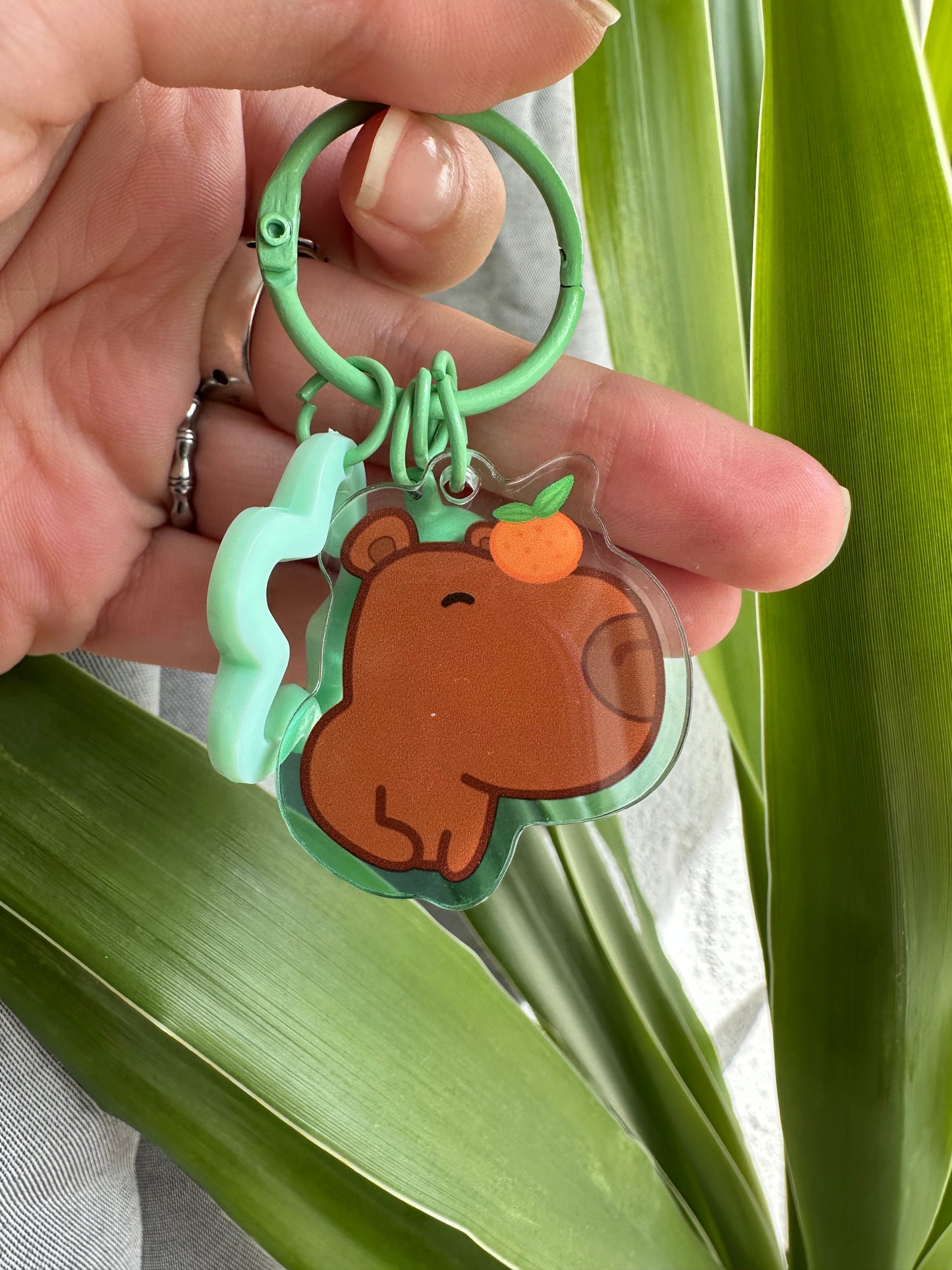 Porte-clés Capybara Orange