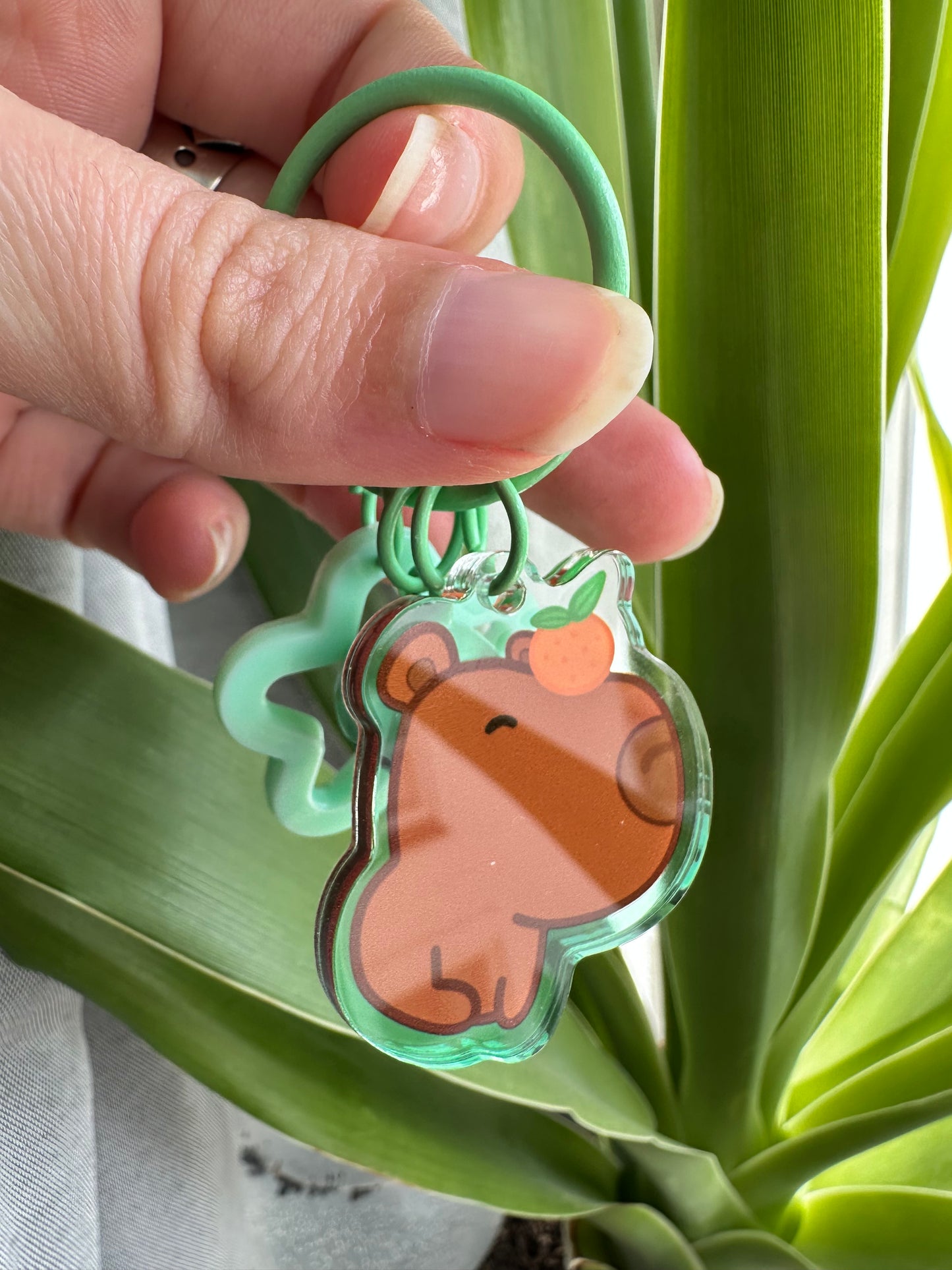 Porte-clés Capybara Orange