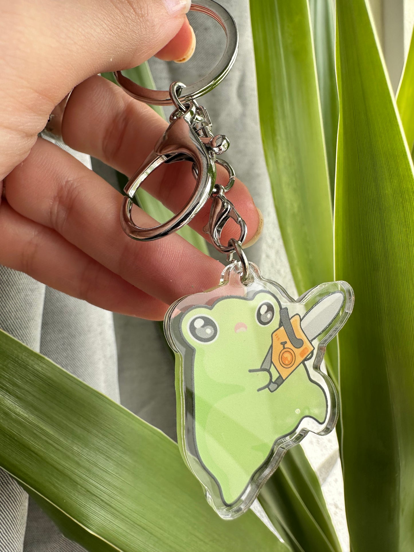 Angry Frog Keychain