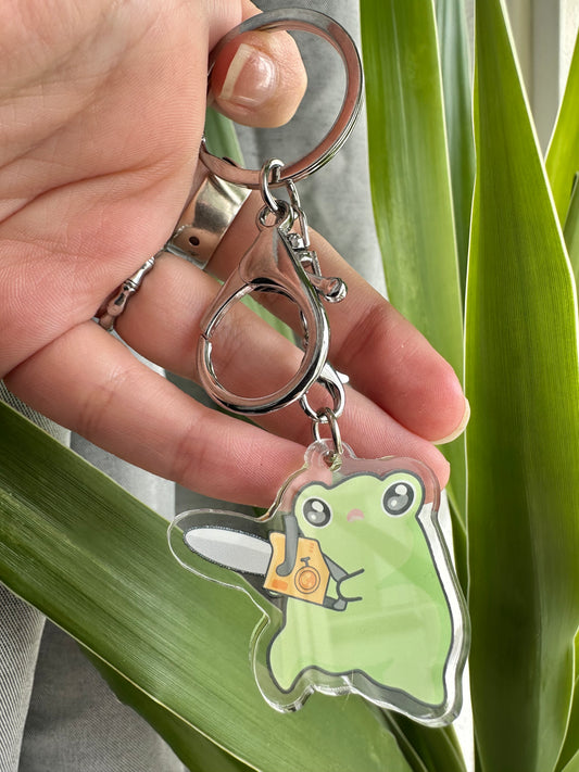 Angry Frog Keychain