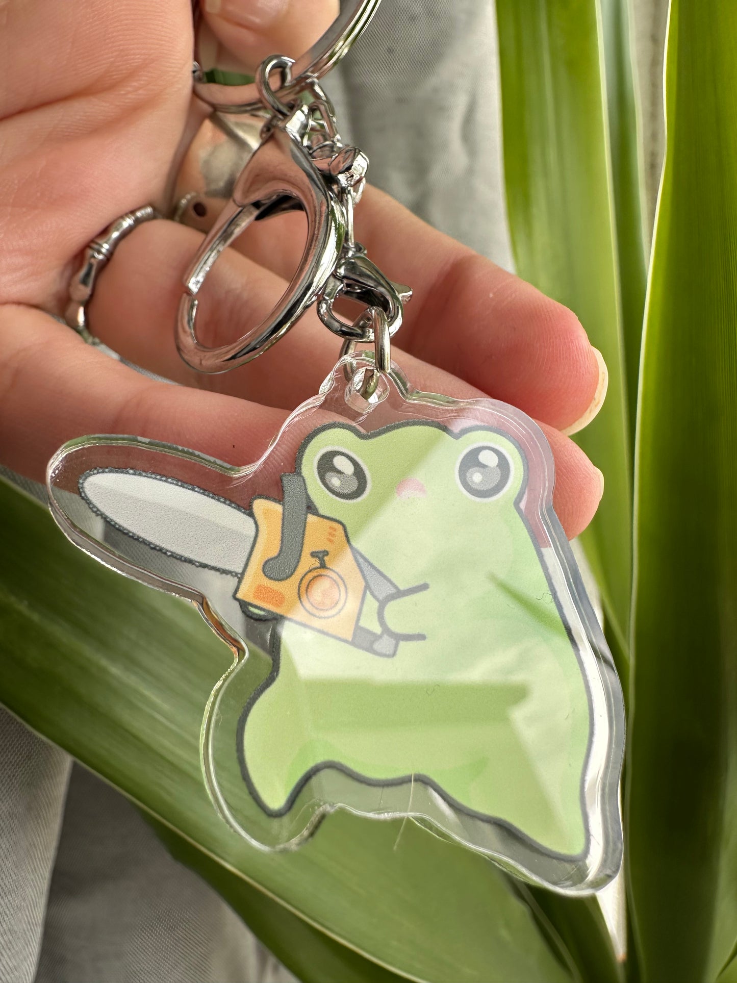 Angry Frog Keychain
