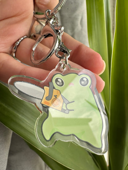 Angry Frog Keychain