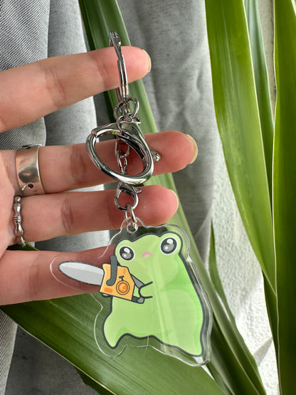 Angry Frog Keychain