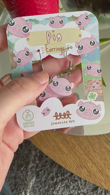Pig Earrings